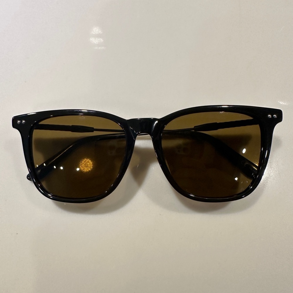Bottega Veneta Dark Brown Acetate Square Men’s Sunglasses